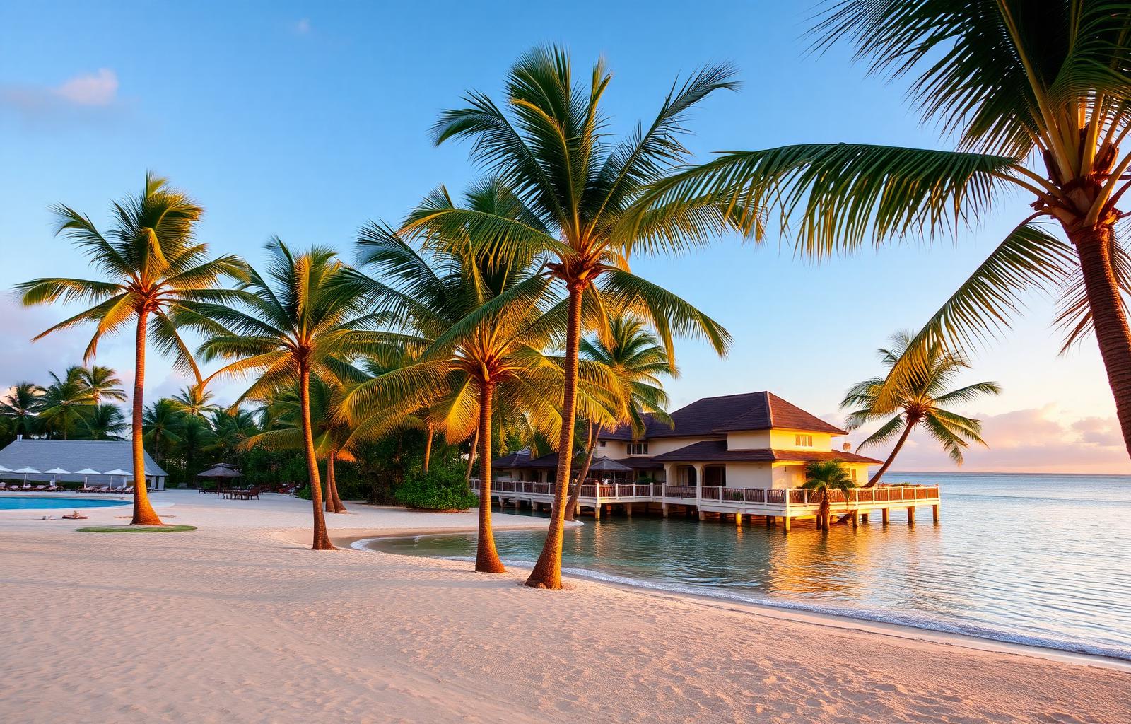 Oceanfront vacation resort villa
